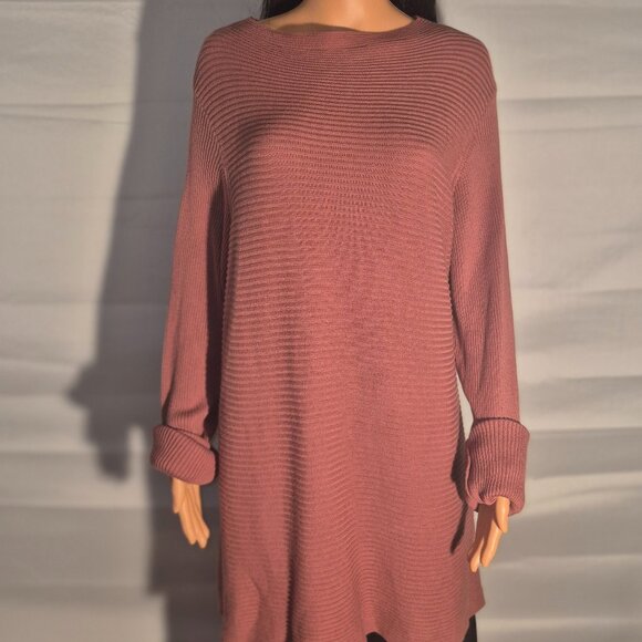 LOGO LORI GOLDSTEIN long Tunic top, Mauve in size XL - Picture 3 of 14